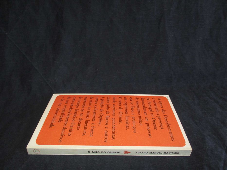 Livro O Mito do Oriente na Literatura Portuguesa