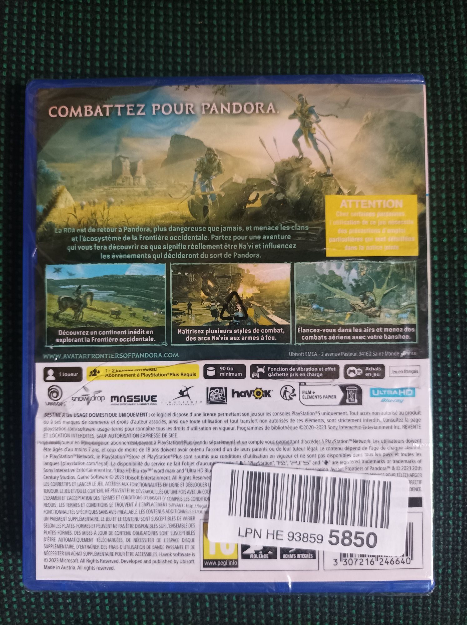 Gra Avatar frontiers of Pandora ps5 pl nowa w folii
