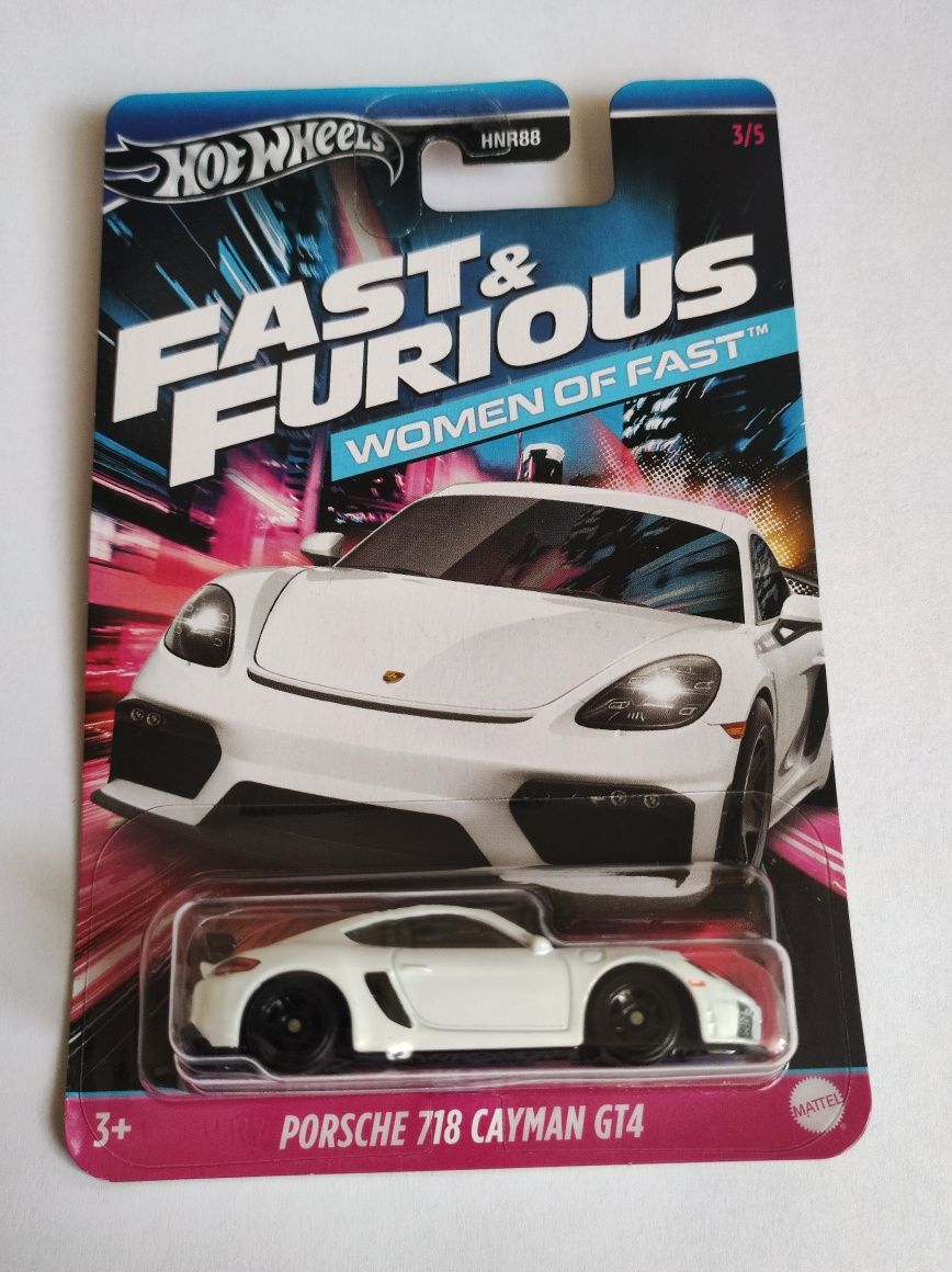 Hotwheels Porsche 718 Cayman GT4 Fast and Furious