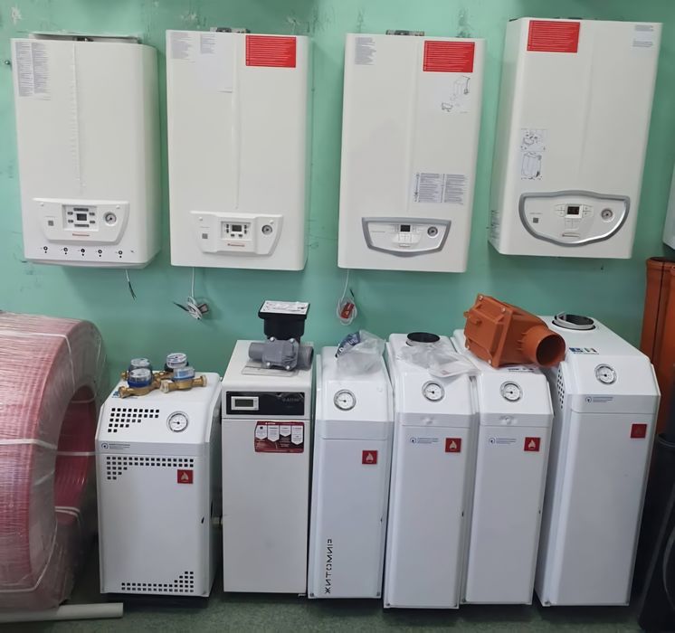 Газовые котлы, твердотопливные котлы