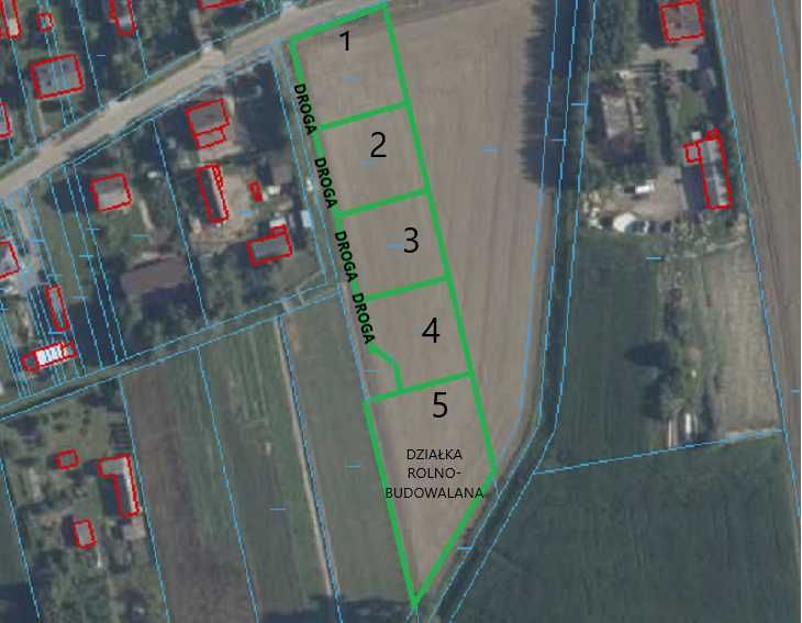 5 działek w Nowej Wsi na sprzedaż!