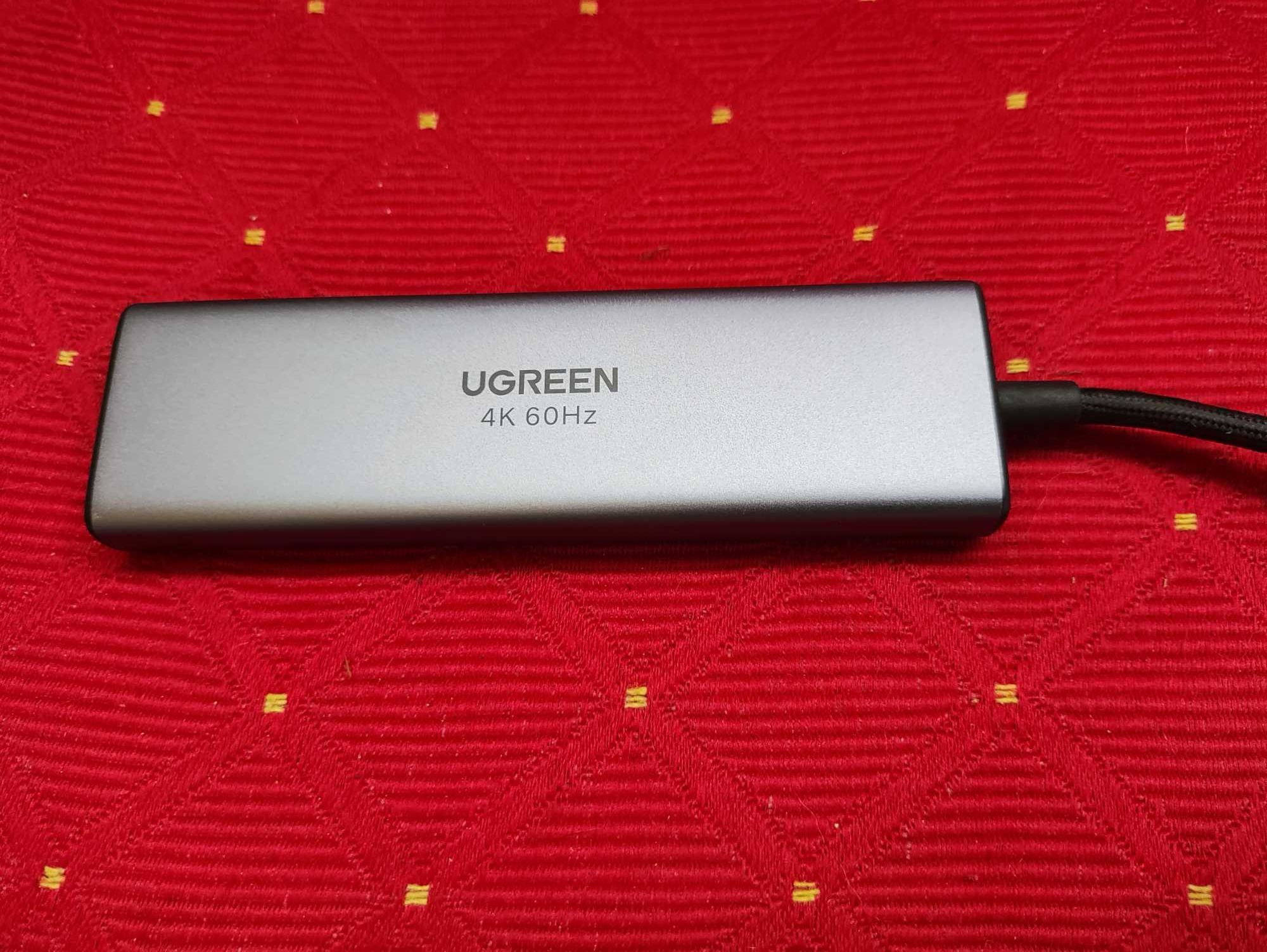 Adapter 5w1 UGREEN CM511 Hub USB-C USB HDMI czytnik kart TF/SD
