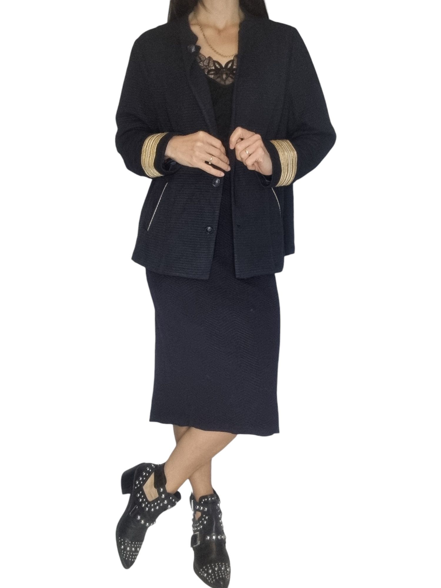 Granatowy jesienny komplet Gerry Weber rozmiar 46