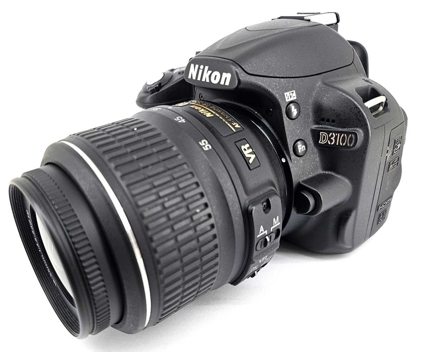 Aparat fotograficzny LUSTRZANKA NIKON D3100 + obiektyw NIKKOR 18-55 MM