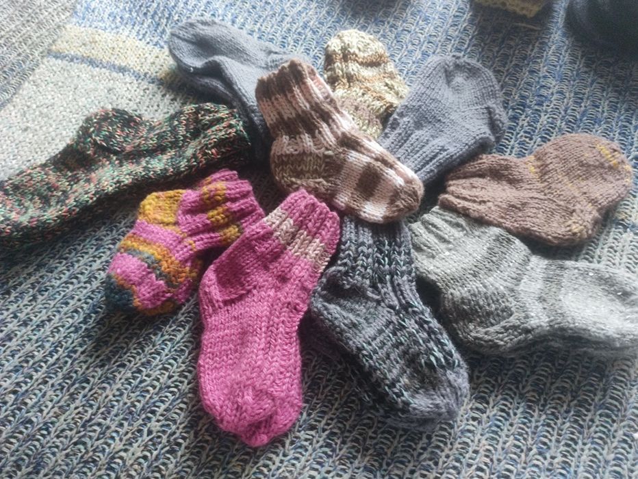 Обмен вязанные носки