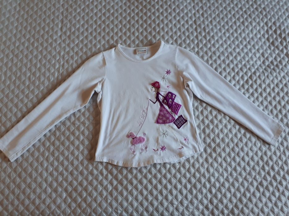 Biała bluzka z długim rękawem sklep Next