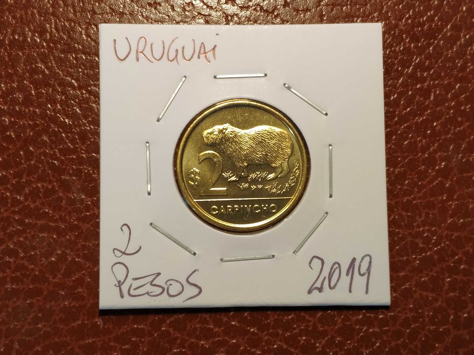 Uruguai - moeda de 2 pesos de 2019 (animais)