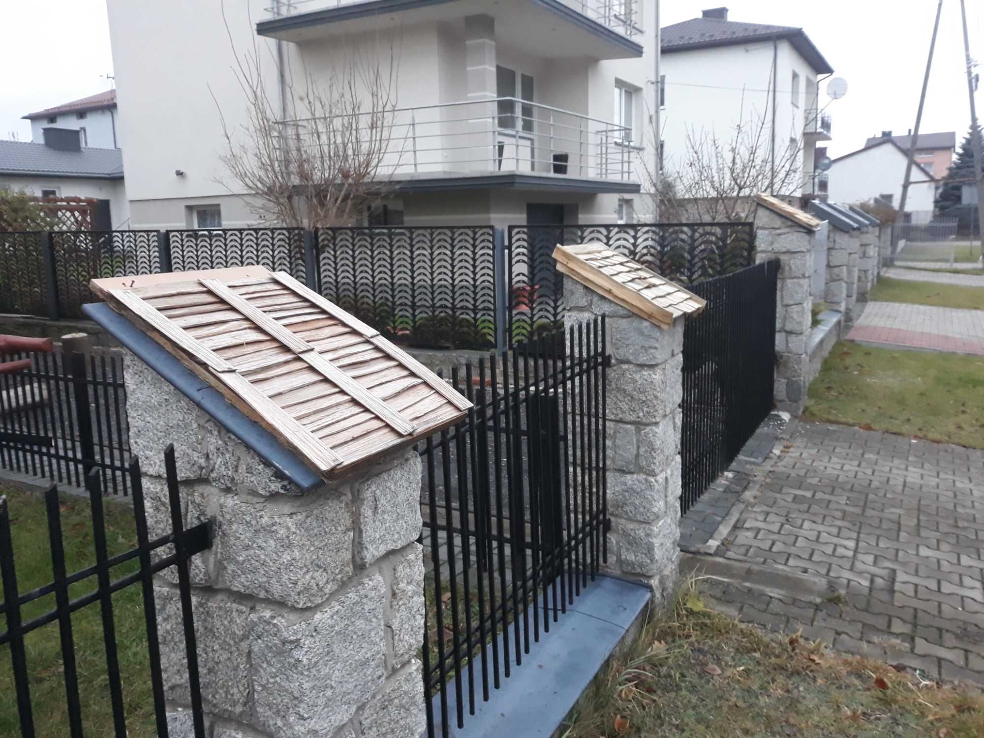 daszki gontowe na słupki ogrodzeniowe