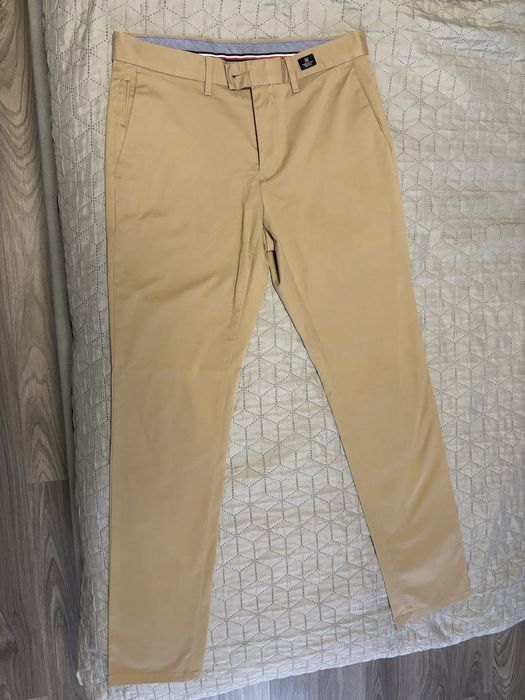 tommy hilfiger denton chino straight fit pima cotton stretch size30/32