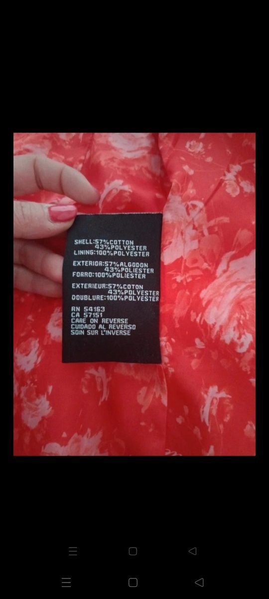 Guess płaszcz damski parka kurtka jesienna przejściowa S/M