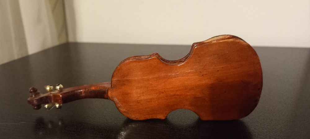 Skrzypce miniaturka drewno ozdoba