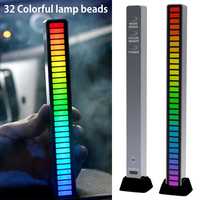 LED эквалайзер музыкальный RGB подсветка в такт звуку