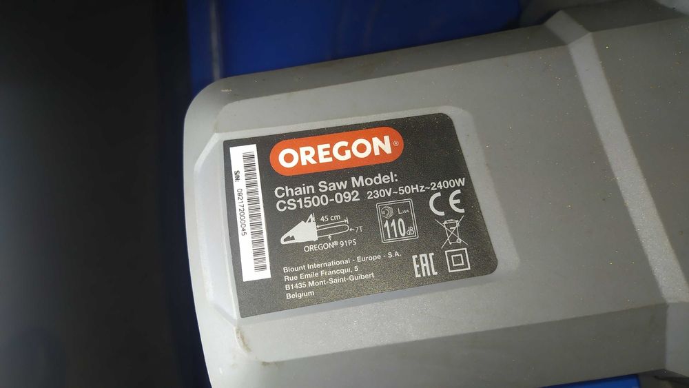 Электропила OREGON CS1500 , в отл. состоянии ( в работе была 30 мин.)