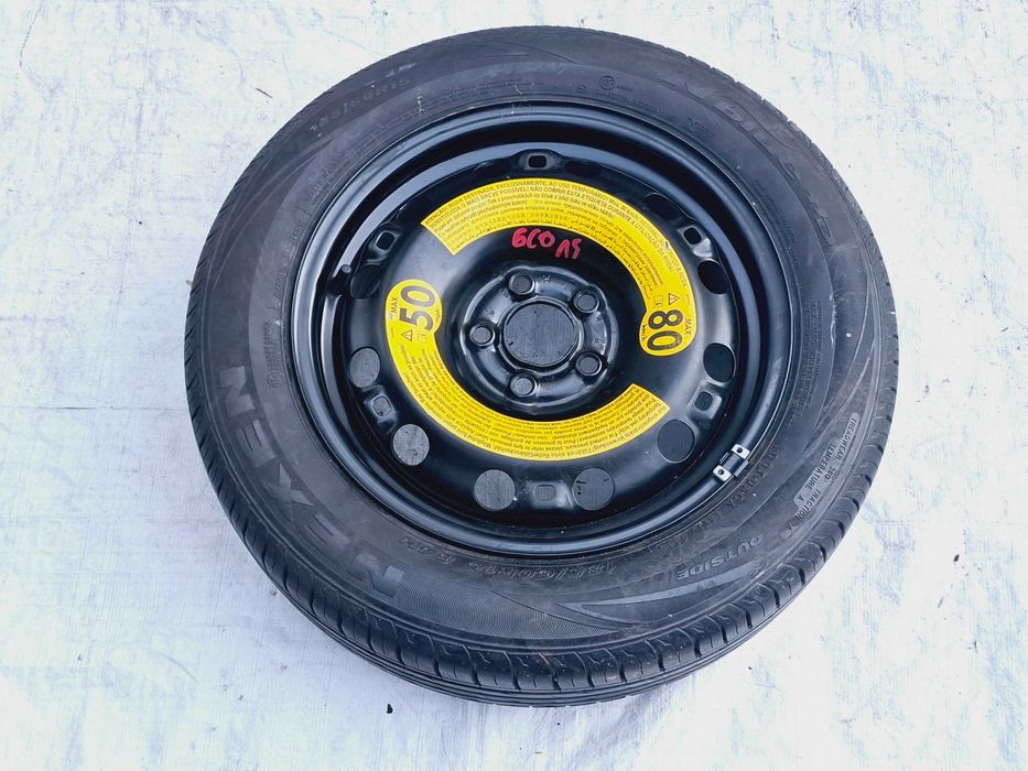 zapas koło zapasowe vw polo 4 5 skoda fabia rapid seat ibiza 185/60r15