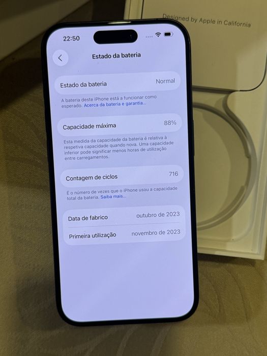 Iphone 15 Pro 128GB Black Titanium Original Imaculado