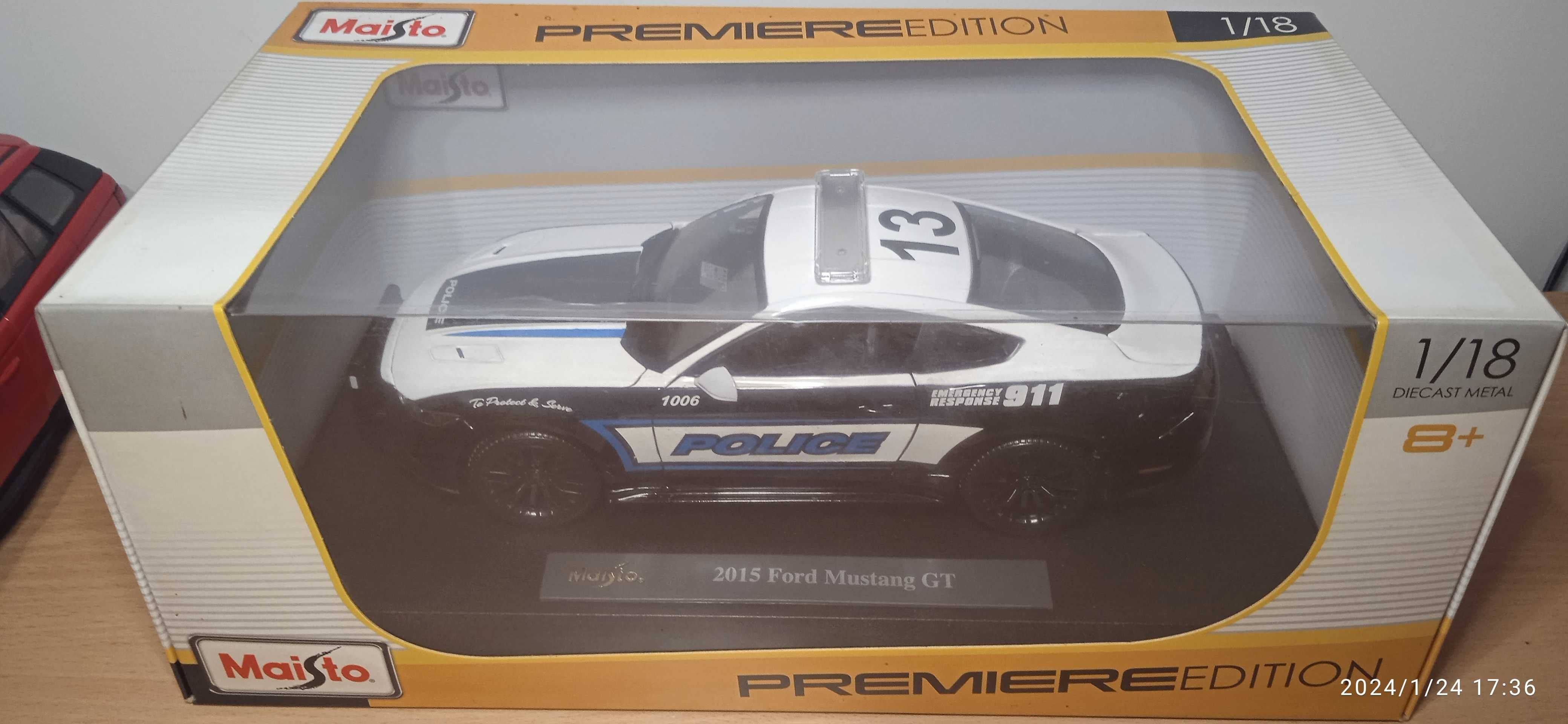 модель 1.18 FORD Mustang GT POLICE 2015 Maisto