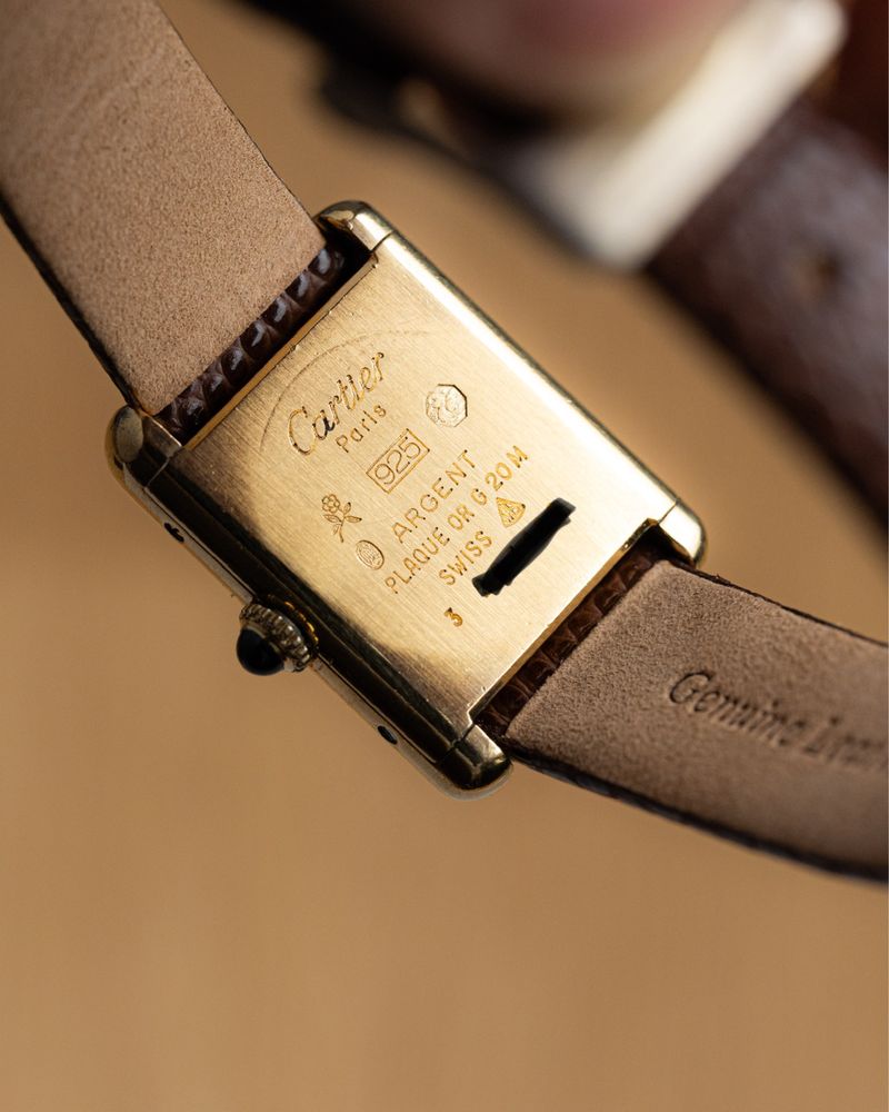 Relogio Cartier tank must lady - Caixa