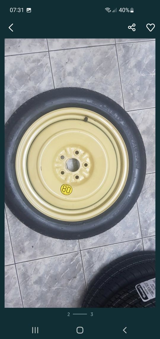 Koło Dojazdowe Dojazdówka Renault  17" 5x114.3x66.1