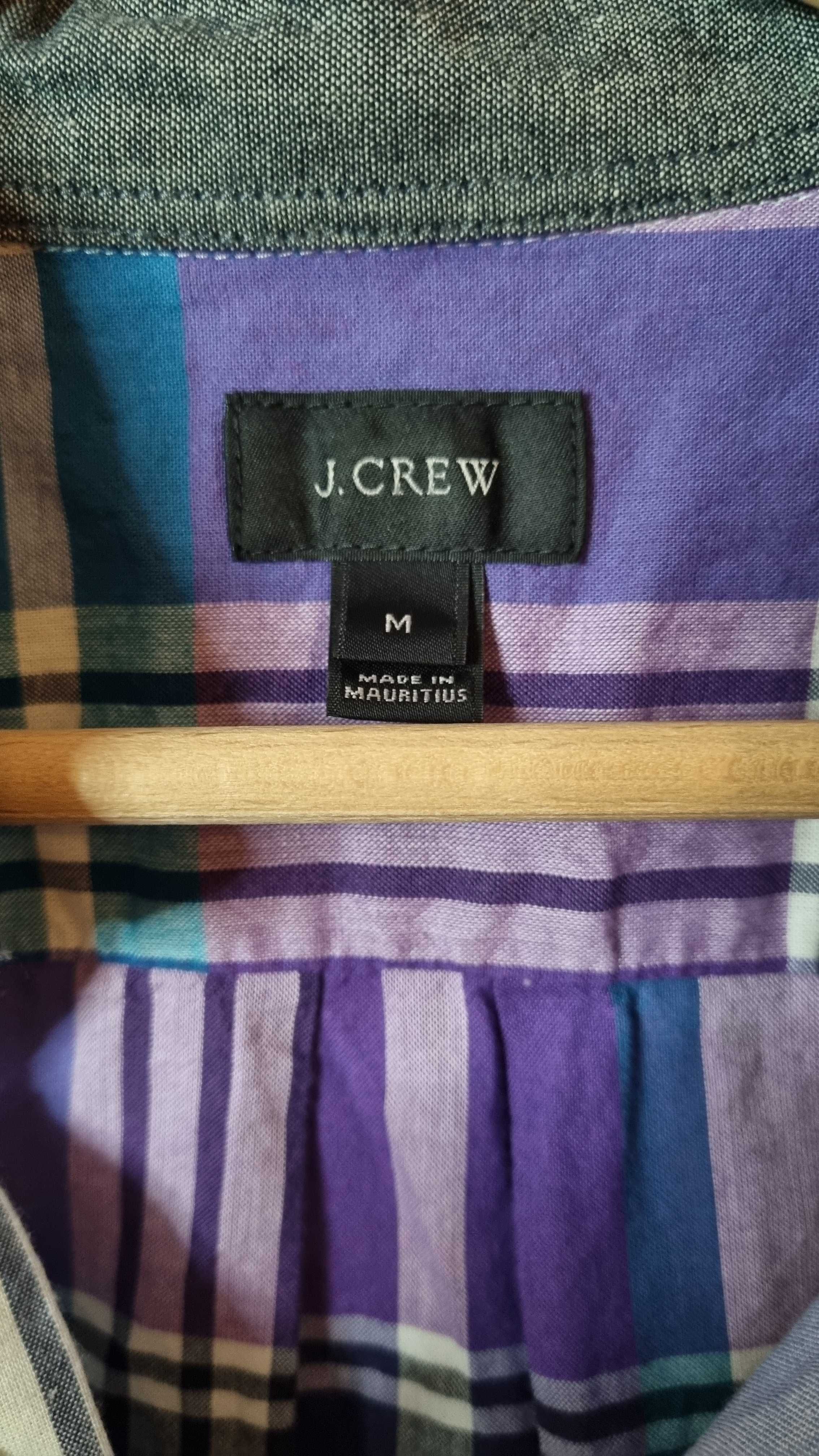 Koszula kolorowa w kratę J.Crew bawełna rozm. M