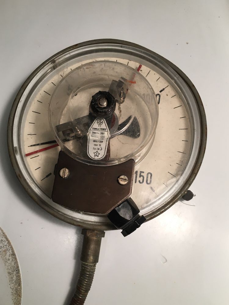 Termometr kontaktowy MERA KFM tarczowy z sondą termoparą, śr 160mm
