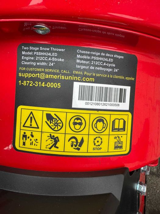 Odśnieżarka spalinowa PowerSmart PSSAM24 LED 61cm z USA 212CC NOWA!