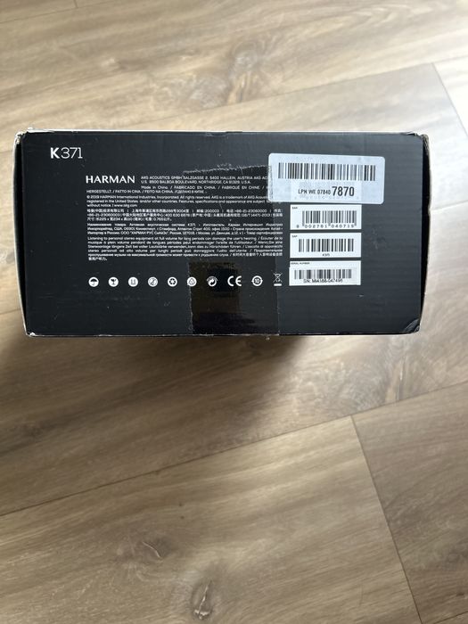 Słuchawki studyjne AKG K371 komplet jak nowe