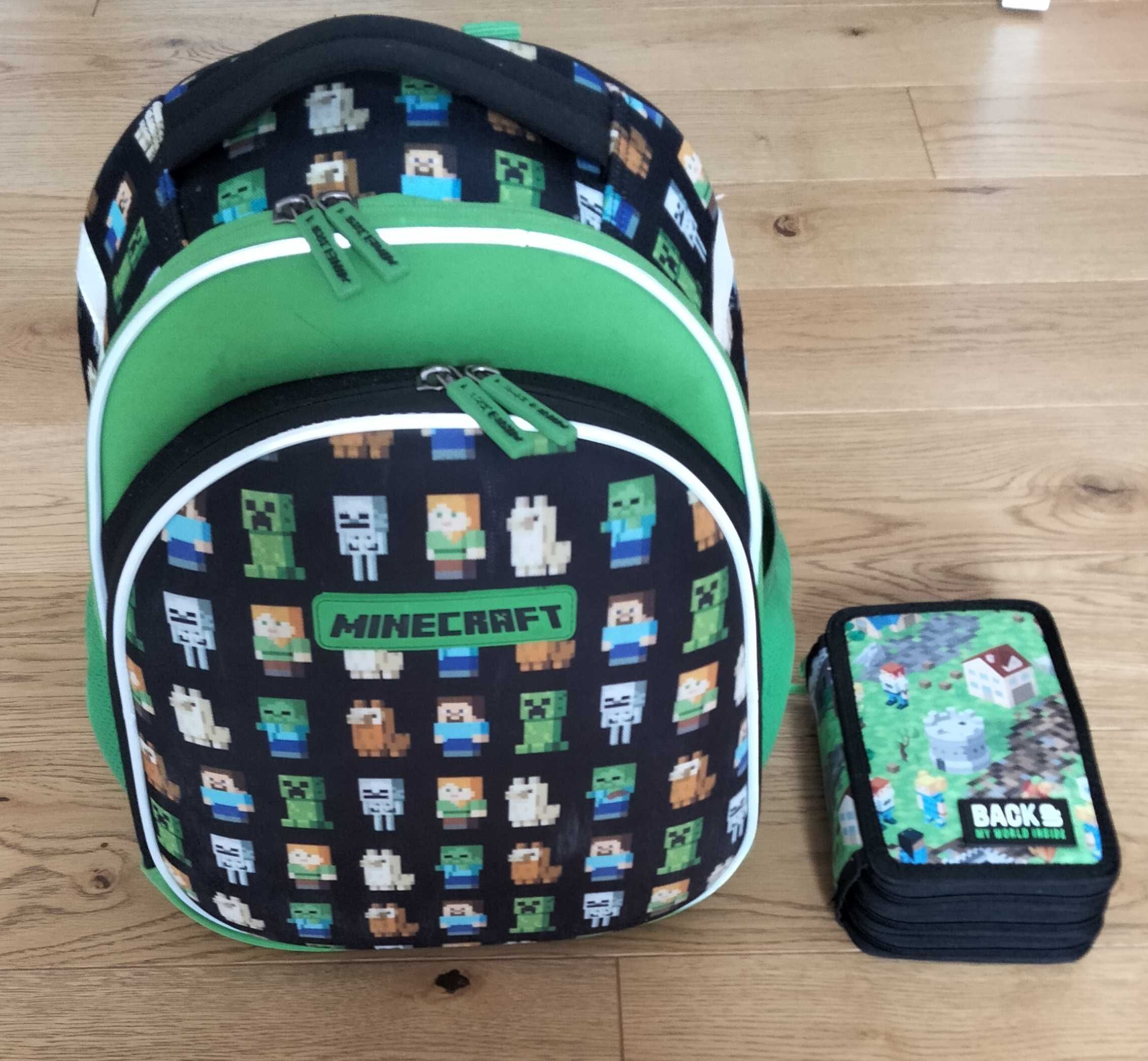 Astrabag Minecraft Tornister plecak zestaw piórnik plus worek