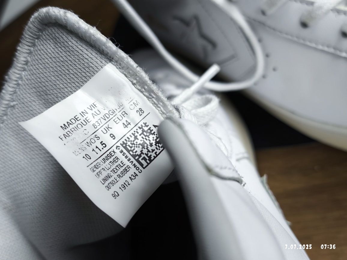 Converse Pro Leather Mid White r. 44 28cm Trampki Białe