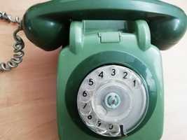 Antigo telefone cor verde
