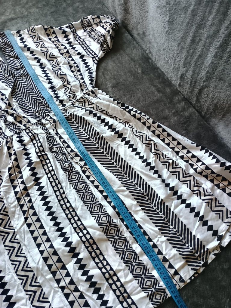 Letnia sukienka z wiskozy boho Rainbow