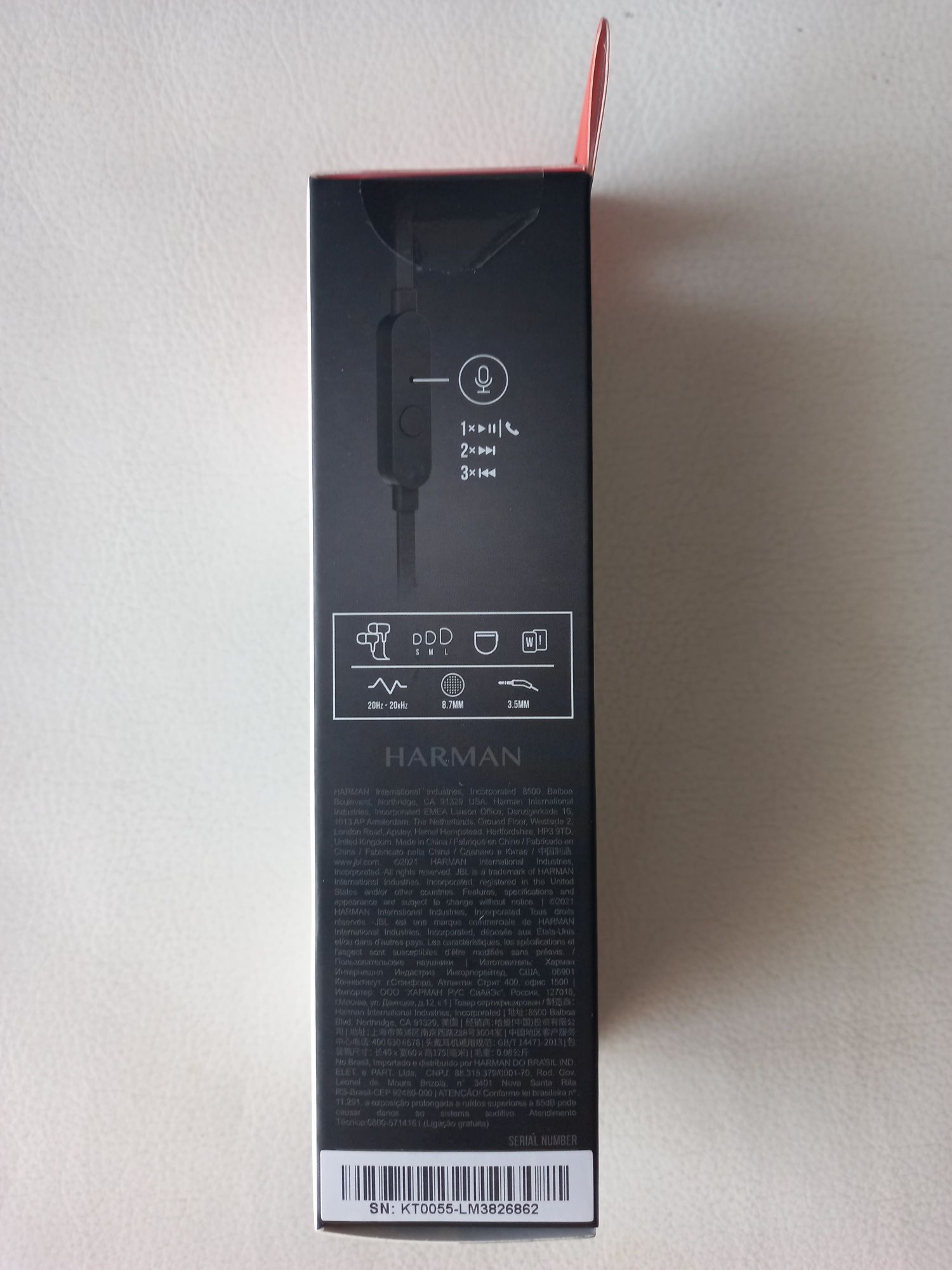 słuchawki JBL T210 dokanałowe
