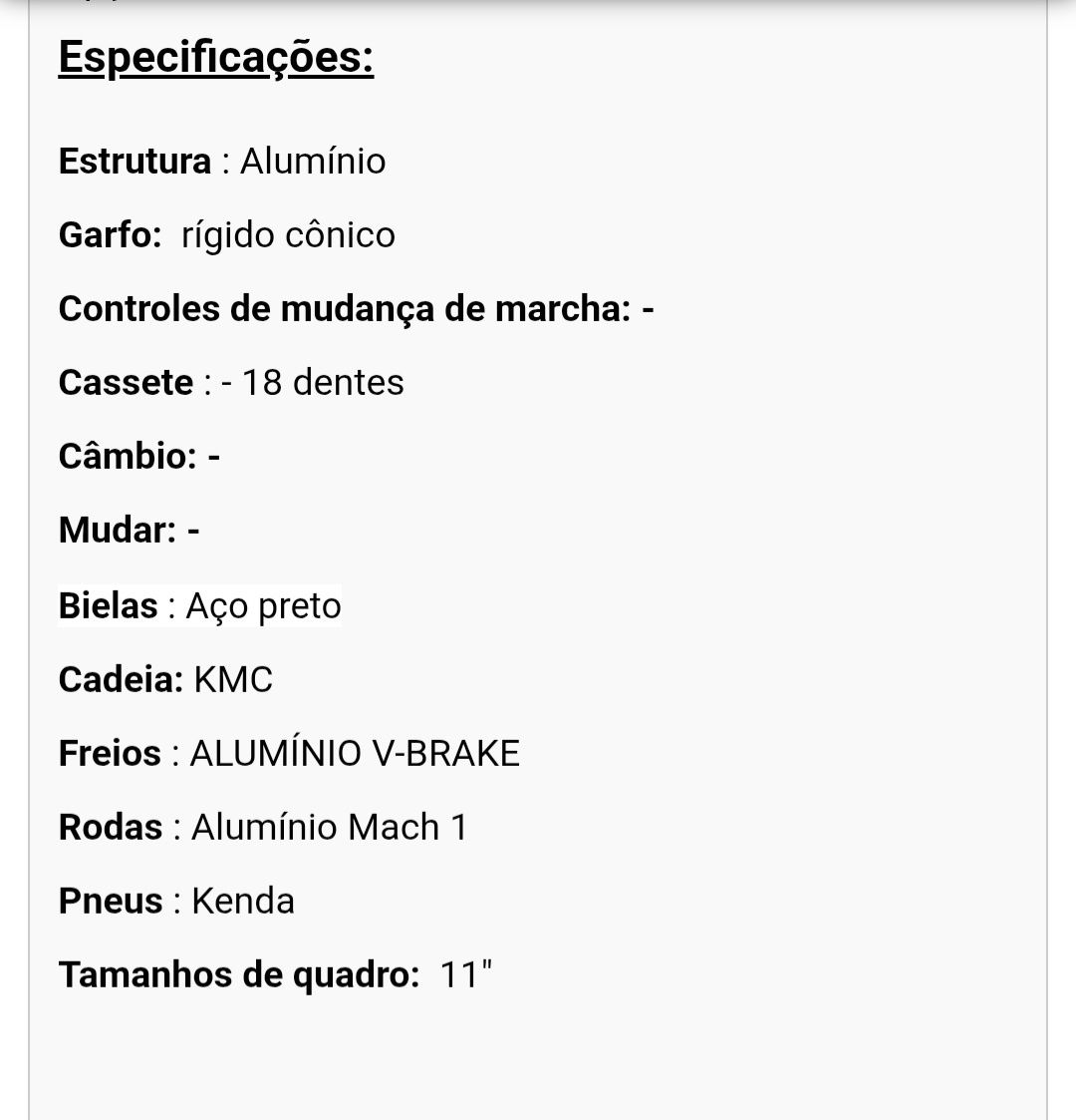 Bicicleta roda 20