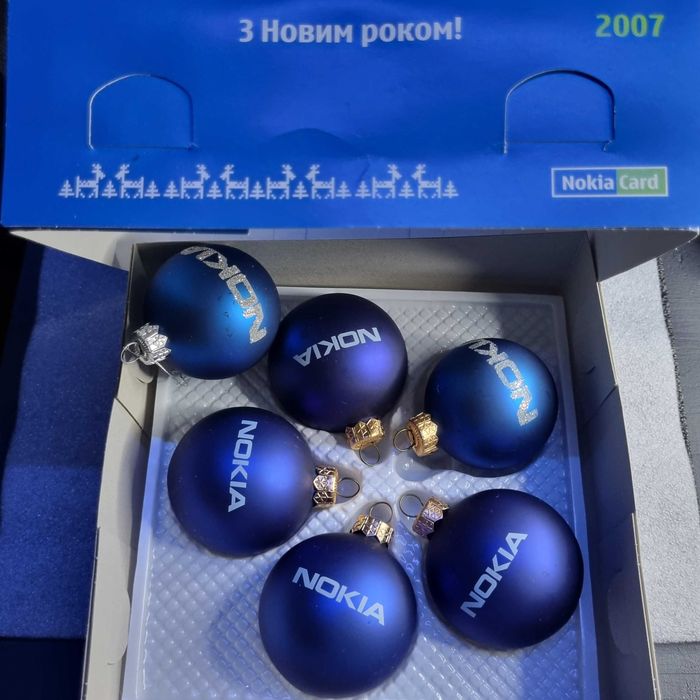 Набір новорічних кульок Nokia 6 шт. (2007)