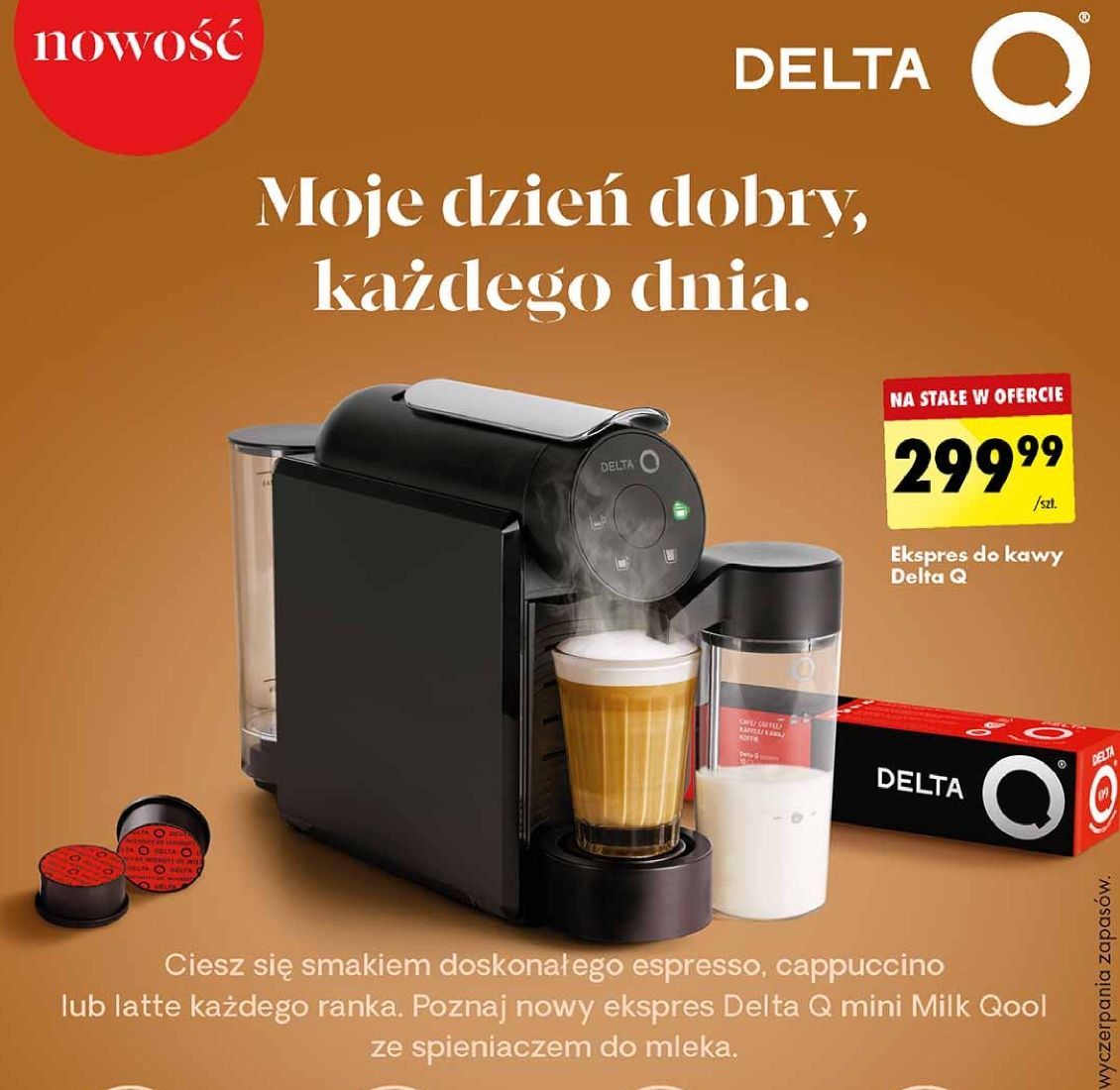 Nowy ekspres DeltaQ milk Biedronka Warszawa
