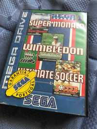 Sega Sports 1 (Super Monaco, Wimbledon, Ultimate Soccer) - Mega Drive