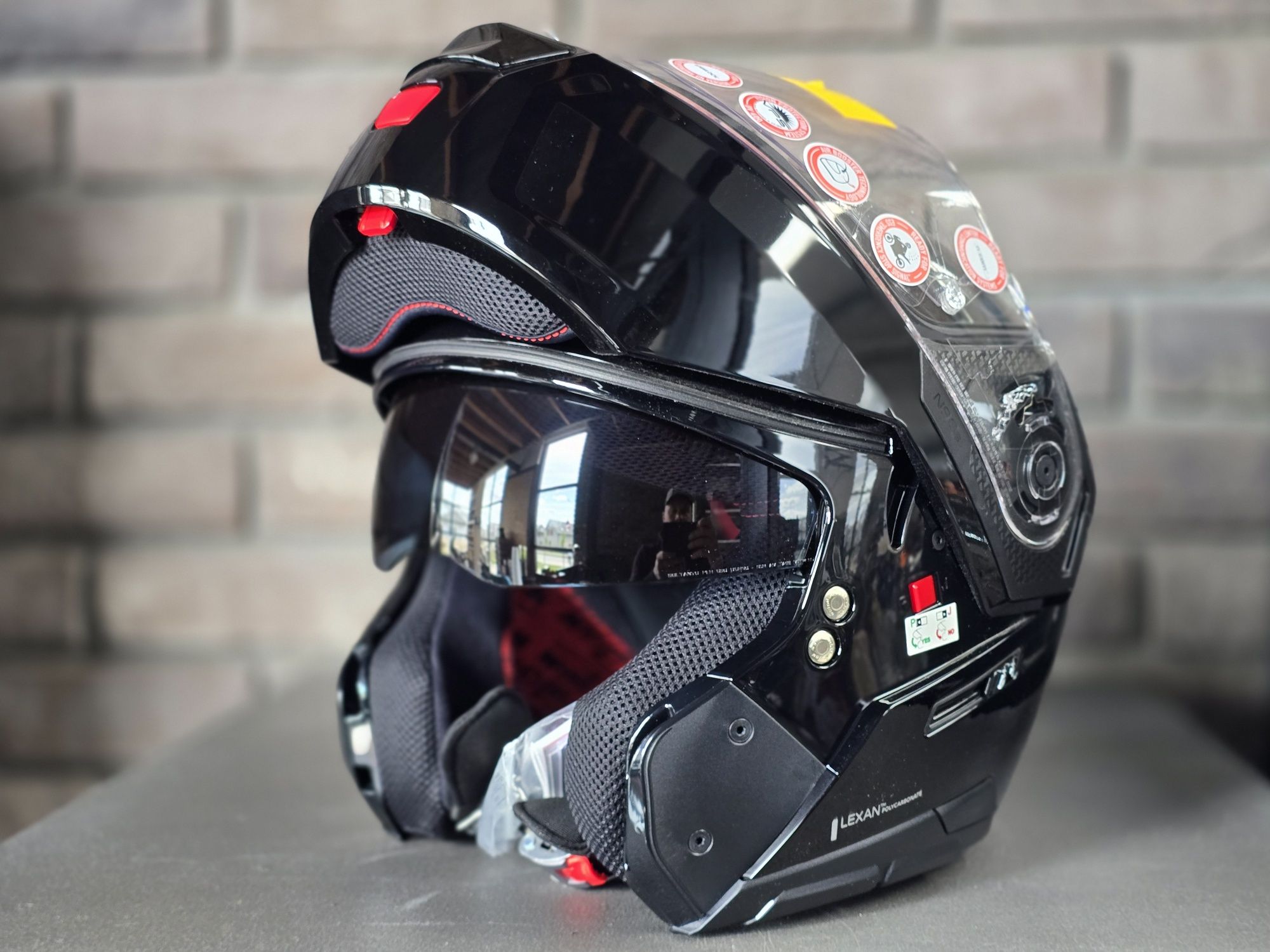 Kask motocyklowy z otwieraną szczęką Nolan N90-3 Rozmiar L czarny