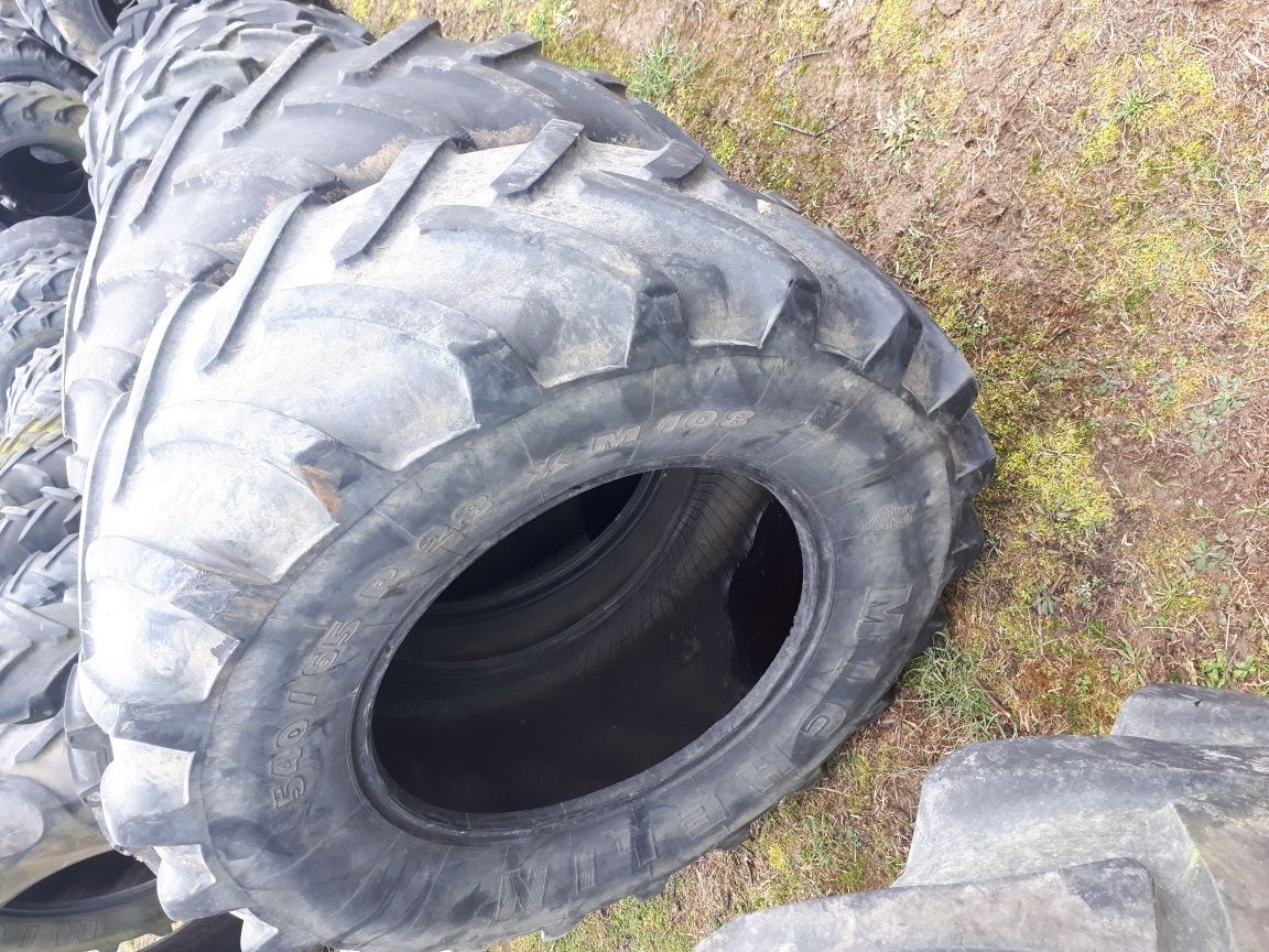 Ładna para opony zachodnie MICHELIN 540/65 R - 28 XM108 Całe Zdrowe