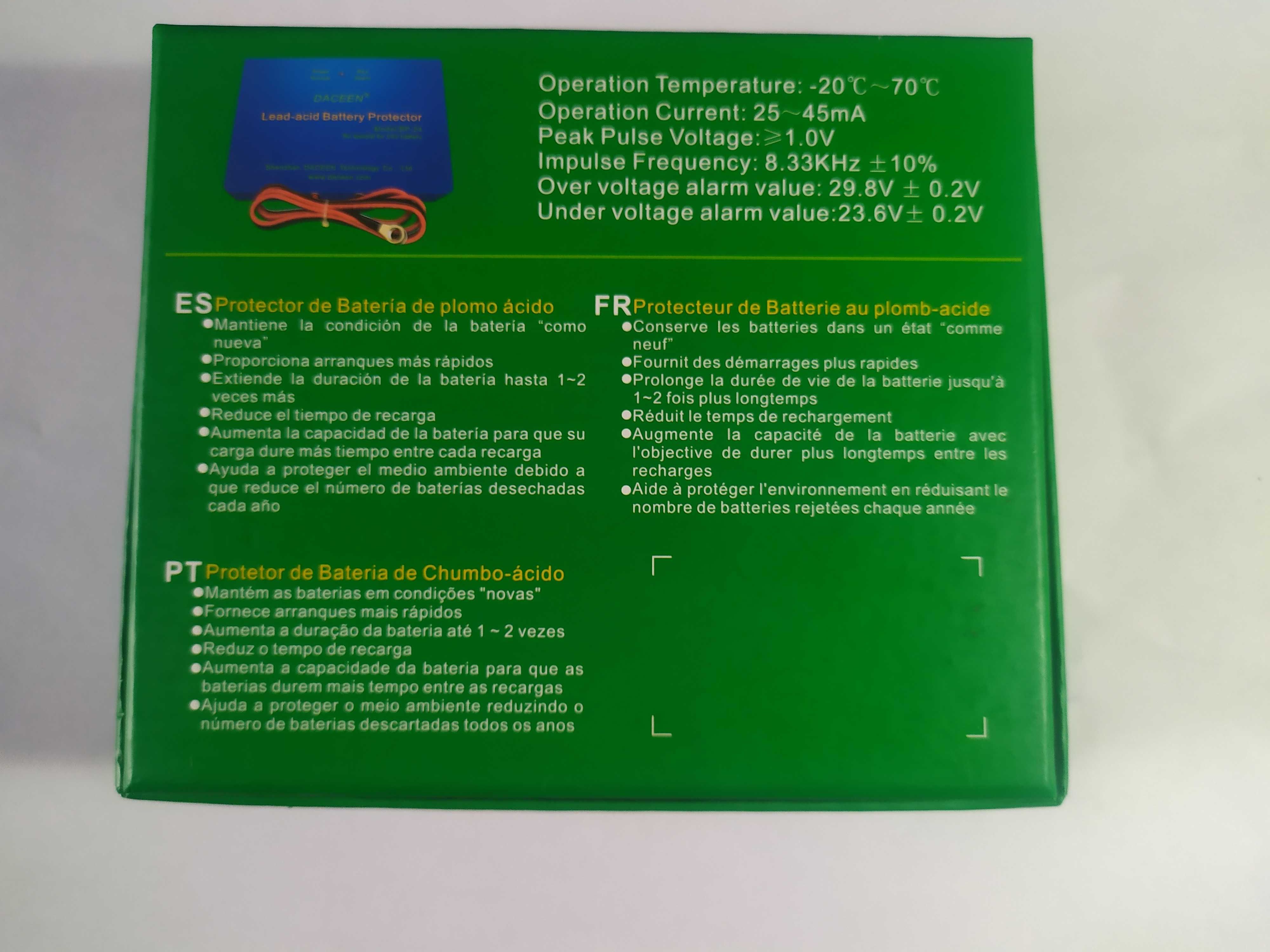 Desssulfatador de baterias de 24v ou 2 de 12 voltes