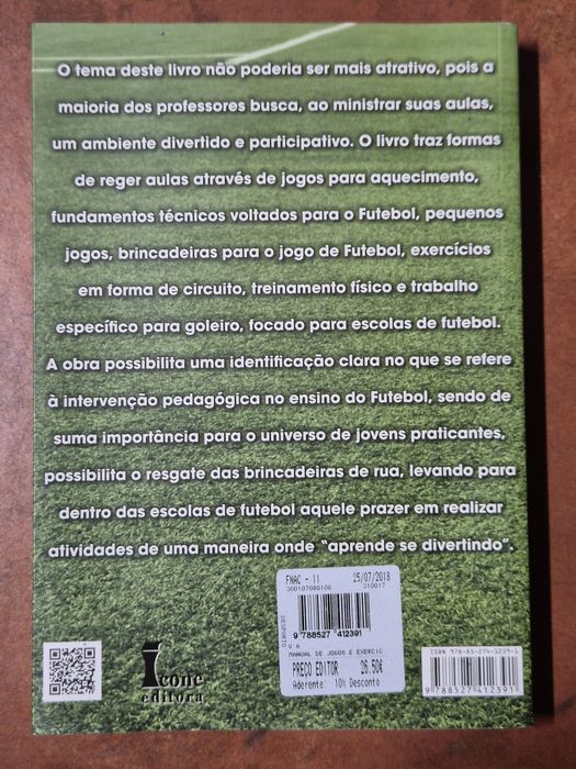Livro de futebol/treinador