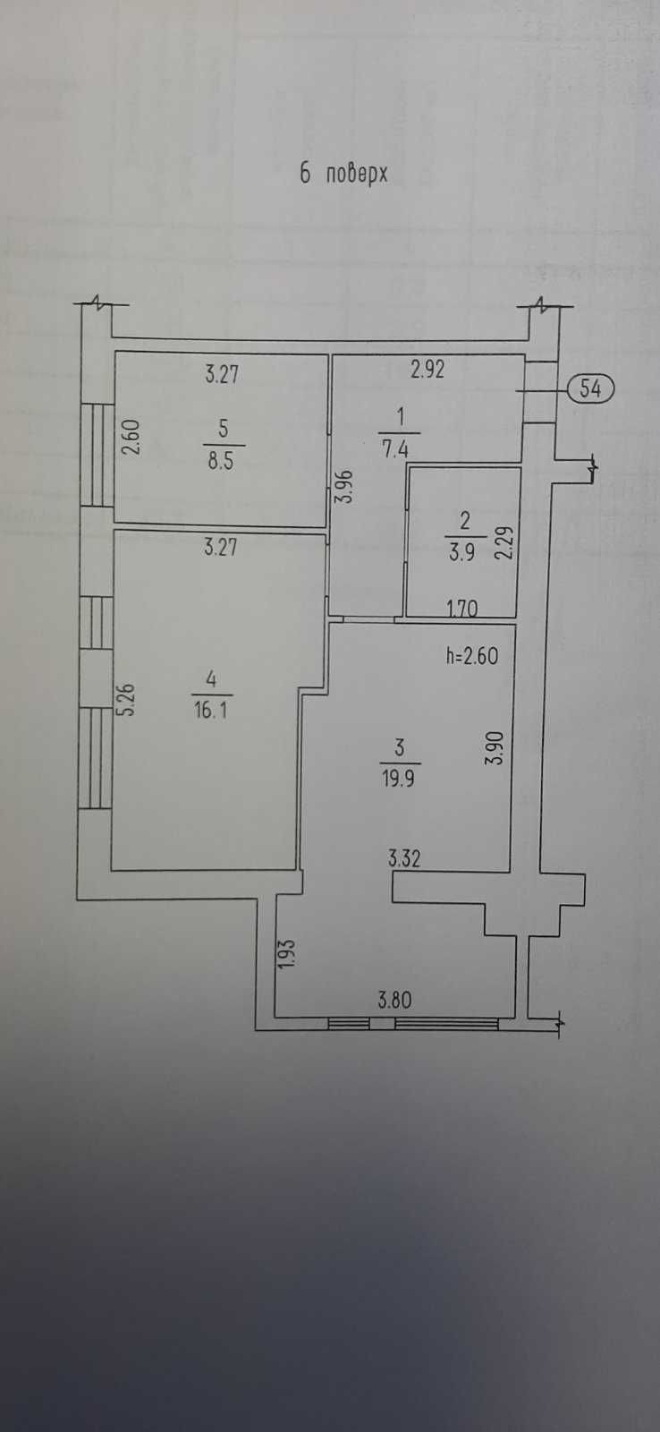 Митниця , ж/к Лагуна, 2 комн, 56м2  , 6/10к, Е-ОСЕЛЯ