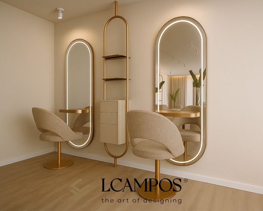 Mobiliário á medida para cabeleireiro e estética