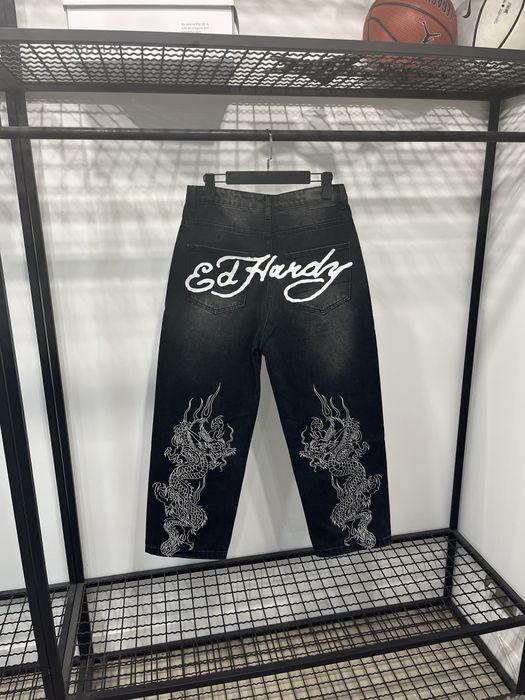 Джинси Ed Hardy Jeans DRAGON BLACK