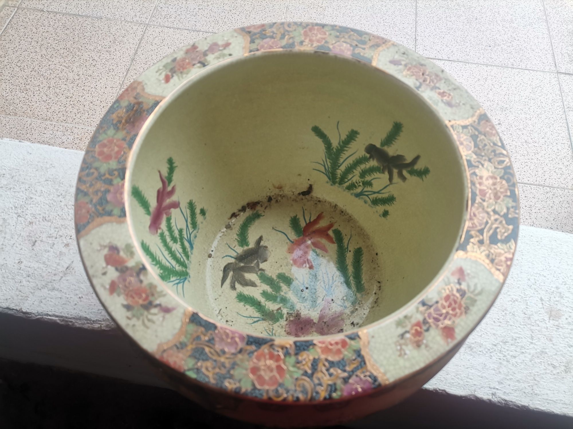 Vaso com pintura original chinesa