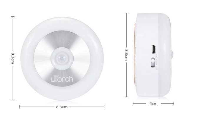 Luz LED com sensor - Ideal para corredores, escadas e roupeiros.