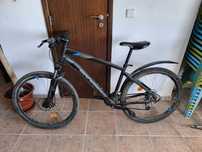 Bicicleta rockrider ST 520 sport trail + capacete+ cabo de segurança