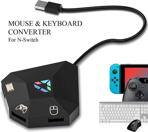Adapter klawiatury.myszy do Nintendo , PS4, Xbox One, PS3, Xbox 360