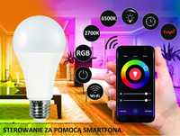 Żarówka LED E27 A60 13W = 98W 1500lm RGB+CCT 210° Smart TUYA WiFi