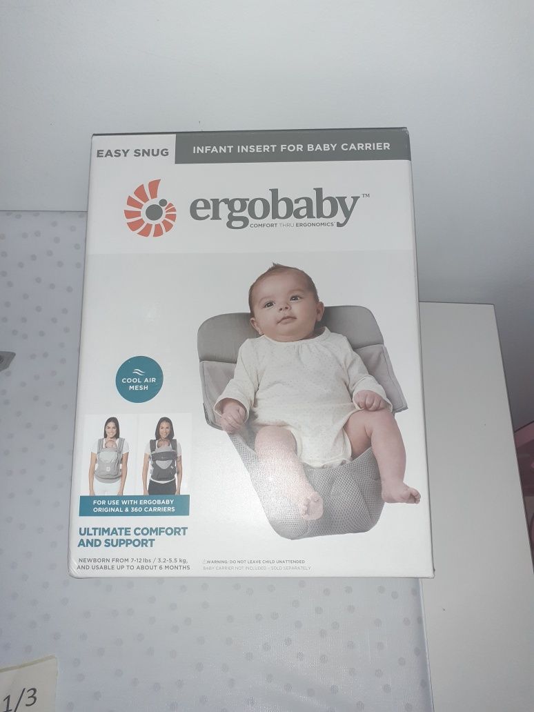 Ergo Baby Easy Snug Infant Insert Cool Air