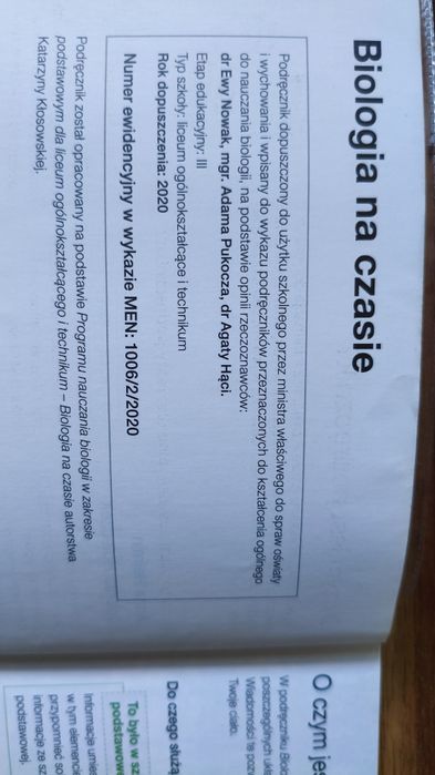 Biologia na czasie 2