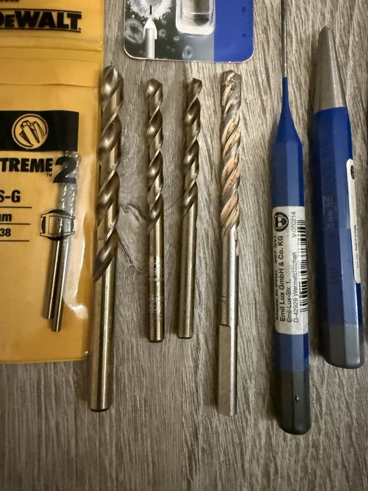 Набор сверл и пробойников – DeWalt, Dexter, HSS, COBALT